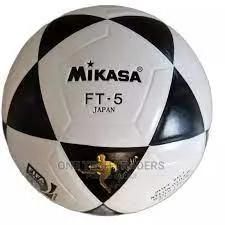 UPGRADED MIKASA FT5 Football Ball Ball - White/Blue/Red