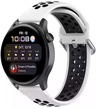 Dado Double Color Silicone Replacement Band Compatible with Huawei Watch Ultimate | GT4 | GT3/3 PRO | GT2/2 PRO | Watch Buds/4/3 46mm & 48mm, Quick release 22mm strap