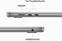 Apple MacBook Air 15-inch Apple M2 chip 8-core CPU/10-core GPU/256GB - Space Grey (English/Arabic)