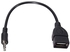 مقبس صوت ايه يو اكس ذكر 3.5 ملم الى USB 2.0 انثى من ليانداشينج، سلك كيبل محول لمنفذ AUX للسيارة