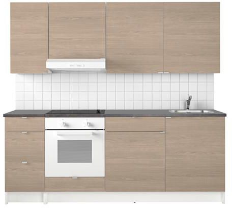KNOXHULT Kitchen, wood effect grey