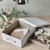 SPINNROCK Box with compartments, white, 32x25x10 cm - IKEA