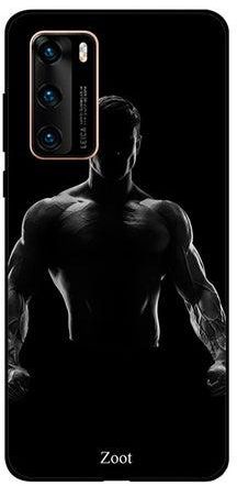 Skin Case Cover -for Huawei P40 Black/Grey Black/Grey