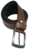 Leather Designer Belt Coffee Brown 100% Pure Italian Belt