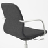 LÅNGFJÄLL Conference chair with armrests - Gunnared dark grey/white