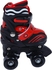 Top Gear Roller Skates Shoes, TG 9008, Adjustable For Kids, Double Row 4 Wheel With All Wheels, Fun For Kids, Red, Small