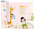 Cartoon Giraffe Kids Growth Chart Height Measure For Home/kids Rooms Diy  Wall Stickers Am805