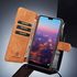 DG.MING Retro Oil Side Horizontal Flip Case For Huawei P20, With Holder & Card Slots & Wallet (Brown)