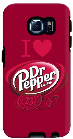 Stylizedd Samsung Galaxy S6 Edge Premium Dual Layer Tough Case Cover Matte Finish - I love Dr Pepper