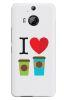 Stylizedd HTC One M9 Plus Slim Snap Case Cover Matte Finish - I love coffee