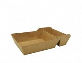 Kraft paper plate, divided into two parts / 35 mm / 25 plates