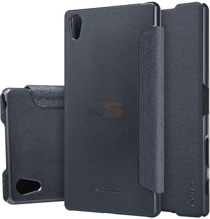 NILLKIN Sparkle Series Leather Case for Sony Xperia Z5 Premium E6833 Black