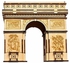 Universal Assembly Arch Of Triumph DIY Colored Drawing And Automatic Solar Light Sensation 3D Plzzles