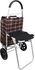 Track Shopping Cart With Chair, Brown, JX-C2-L