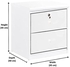 AWF AL WADI FURNITURE® Bedside Table, Night Stand Table with Lockable Key Drawer,Easy Assembly White 40 x 40 x 45 cm, SideTable