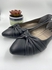 Foot Candy Black Rubber Sole Flats