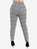 Plus Size High Waist Pockets Plaid Jacquard Skinny Tapered Pants - M | Us 10