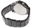 NAVIFORCE men sport analog-digital steel water resistance wrist watch (Black steel, Red hands)