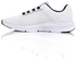 Air Walk Self Pattern Lace Up Canavas Sneakers - White & Navy Blue