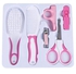Baby Manicure Set Scissors Nail &Hair Brush&Clippers-Pink
