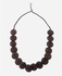 ZISKA Wooden Necklace Buttons- Brown