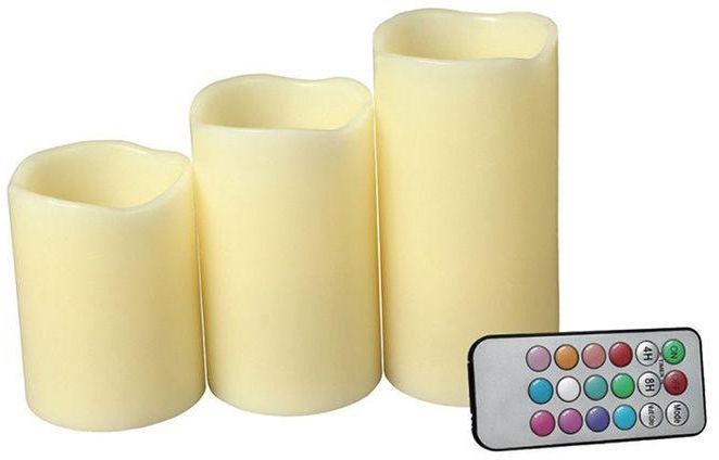 A&H Led Scented Candles - 3 Pcs