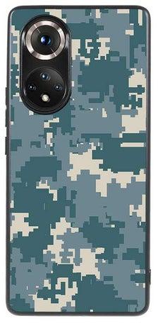 OKTEQ TPU Protection and Hybrid Rigid Clear Back Cover Case Pixel Camouflage for Huawei nova 9 / Honor 50