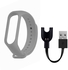 Margoun Silicone Bracelet Strap for Xiaomi Mi Band 3 / Mi 3 Band with Charger Cable - Grey
