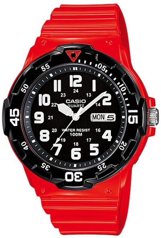 Casio MRW-200HC-4BVDF Rubber Watch - Red