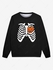 Gothic Halloween Pumpkin Skeleton Print Sweatshirt For Men - 6xl