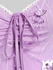 Plus Size Lace-up Mesh Butterfly Lace Trim Tank Top - M | Us 10