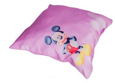 Generic Mickey Mouse polyester cushion cover 18*18 inch -purple