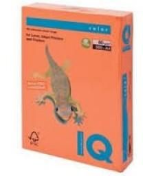IQ Colored Copy Paper, Orange, A4, 80gsm, 500 Sheets/Ream Ref: OR43
