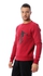 Diadora Men's Sportive Printed Sweatshirt -Burgundy