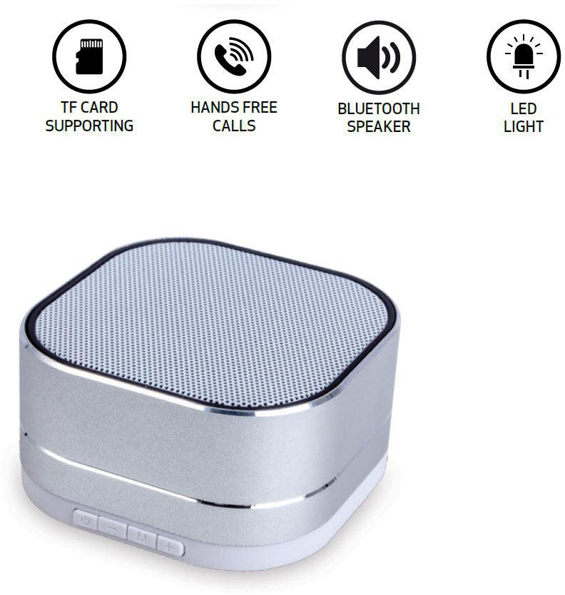 Square Metallic Bluetooth Speaker