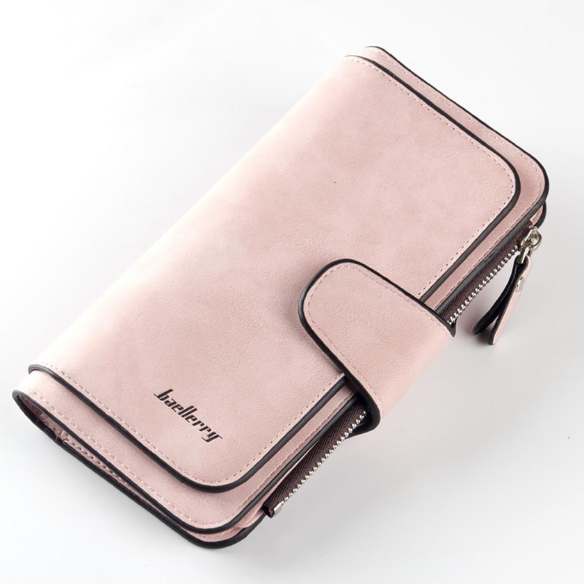 Shileded Brand Leather Women Wallet High Quality Design Hasp Card Bags Long Female Purse 6 Colors Ladies Clutch Wallet
