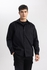 Defacto Man Boxy Fit Crew Neck Long Sleeve Knitted Sweat Shirt