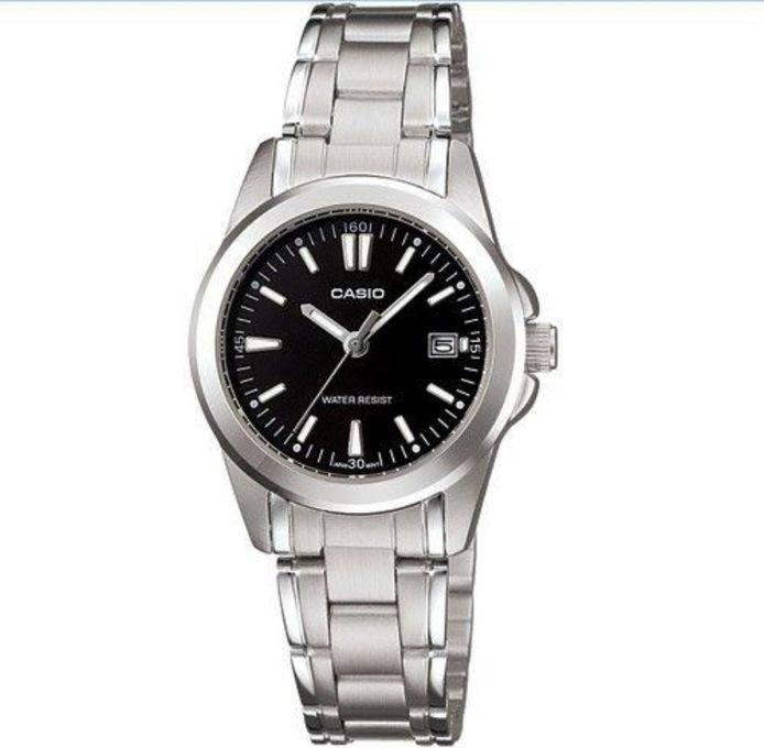 Casio LTP-1215A-1A2DF Stainless Steel Watch - Silve/Black