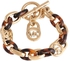 Michael Kors Gold Plated Chain Link Padlock Bracelet - MKJ1675710