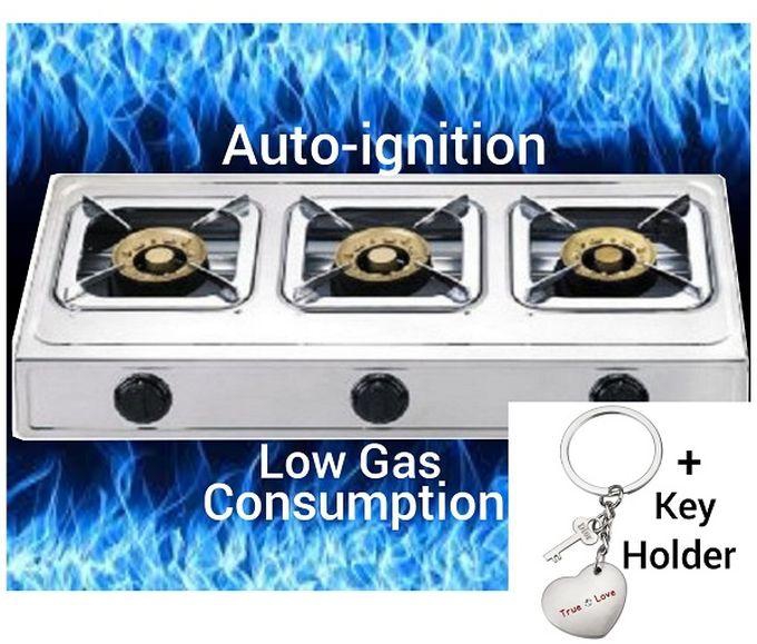 Auto Ignition 3 Burner Table Top Gas Cooker