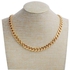 Fashion Gold Chain Necklace, Ultra Luxury Look Feel Real Solid 14k Gold plated Curb