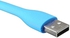 Universal 2PCS Flexible USB LED Light Lamp For Computer Keyboard Reading Notebook PC Laptop (Blue)
