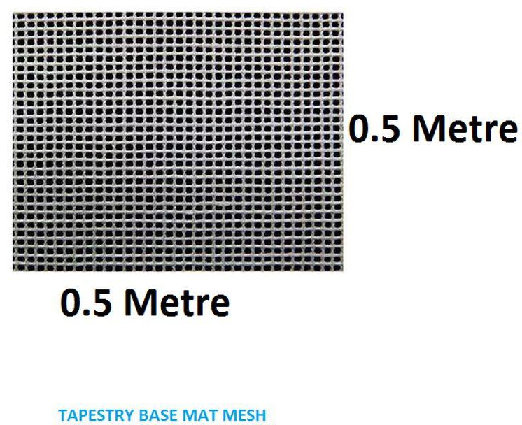 Generic Tapestry Mat Mesh Base For Making Handmade Shaggy Mats- COLOR CREAM  @ Best Price Online