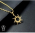 Cleopatra Simple Gold Necklace Cute Tiny 18k Gold Plated sun necklace -Trendy Jewelry Gifts for Girls