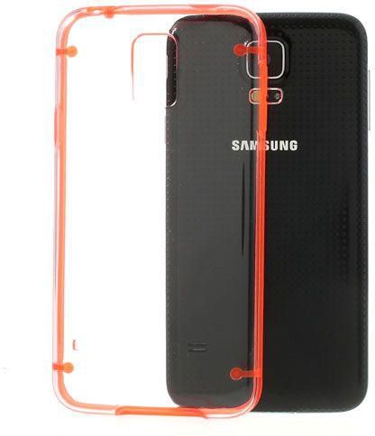 Newtons Transparent PC & TPU Hybrid Shell & Screen Guard for Samsung Galaxy S5 G900 [Orange]