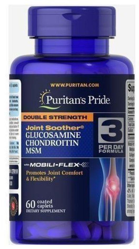 Puritan'S Pride Double Strength Glucosamine, Chondroitin&MSM Joint X 60 Caps