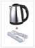 Scarlett Cordless Electric Kettle - 2Litres With 4-way Extension cable - Silver