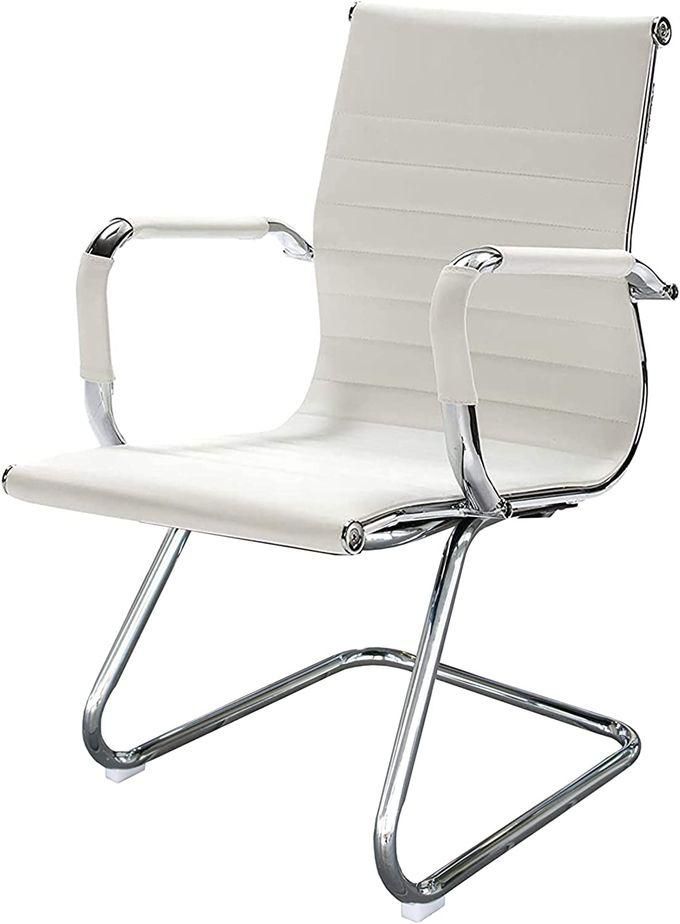 Sarcomisr Modern Waitng Office Chair - White (كرسي شرائح انتظار)