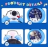 Astronaut Alarm Clock For Girls, Double Bell Alarm Clock Sleep Mirror, Astronaut Gifts, Super Loud Analog Alarm Clock For Kids Who Want To Play (Blue A)