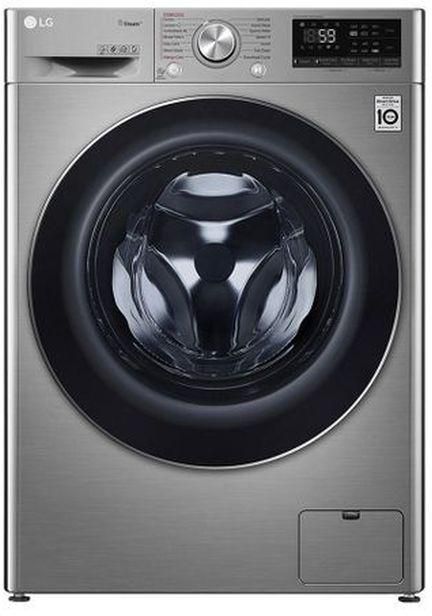 LG F4R5TYG2T Vivace LED Display Steel Washing Machine - 8 Kg - Silver